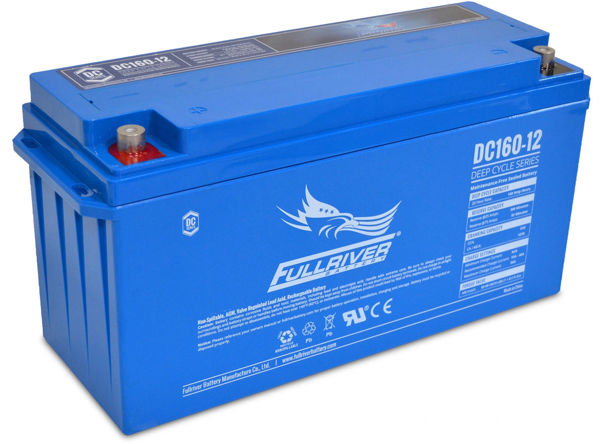 FULLRIVER DC160-12 DEEP CYCLE MARINE AGM BATTERY – The Battery hub