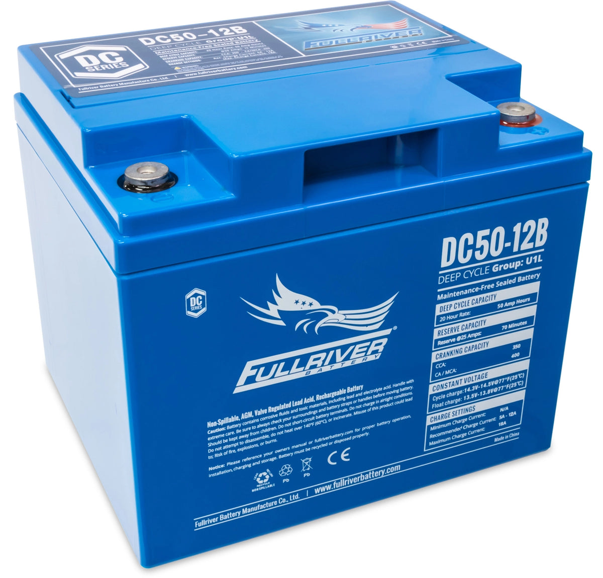 FULLRIVER DC50-12B DEEP CYCLE AGM BATTERY – The Battery hub