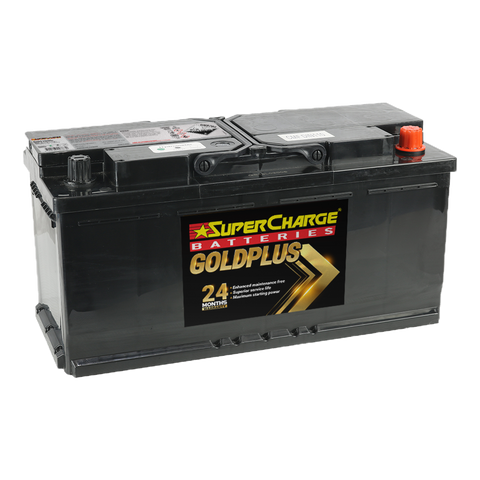 SUPERCHARGE GOLDPLUS DIN100L 110 AH 950 CCA 24 MONTH WARRANTY