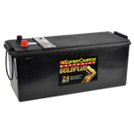 SUPERCHARGE GOLDPLUS N120 MF / EMFN120 / EMFN120R 930 CCA 24 MONTH WARRANTY TRUCK BATTERY.