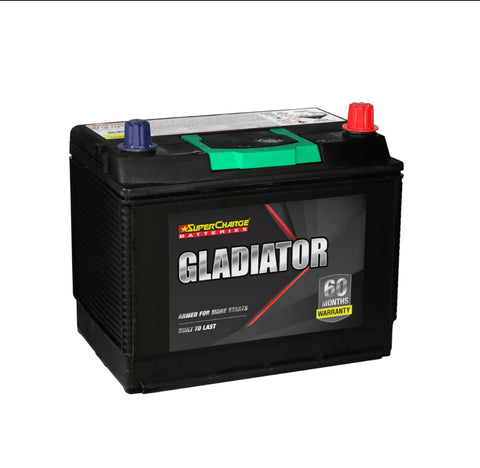 SUPERCHARGE GLADIATOR MFULD26L -750 CCA 60 MONTHS WARRANTY BATTERY.