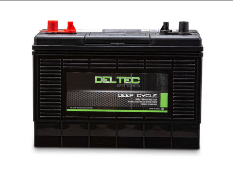 DELTEC D31-100AH / ED87 DUAL PURPOSE DEEP CYCLE 2 YEAR WARRANTY BATTERY.