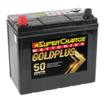 SUPERCHARGE MF55B24RS GOLDPLUS 500 CCA 50 MONTH WARRANTY BATTERY.