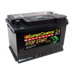 SUPERCHARGE MF77HEF START STOP EFB 750 CCA 24 MONTH WARRANTY BATTERY.