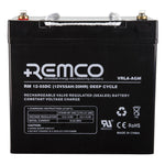 Remco RM12-55DC 12V 59Ah AGM Deep Cycle Battery - 24 Months Warranty