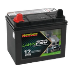 SUPERCHARGE SILVERPLUS SMFU1R 300 CCA 12 MONTH WARRANTY LAWN BATTERY.