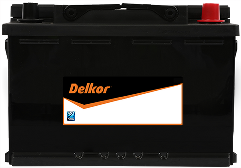 DELKOR CALCIUM 58012 MAINTENANCE FREE 770CCA 80AH 3YEAR WARRANTY BATTERY