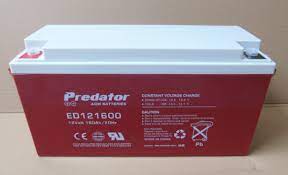 PREDATOR ED121600 ED SERIES DEEP CYCLE 12 MONTH WARRANTY AGM BATTERY.