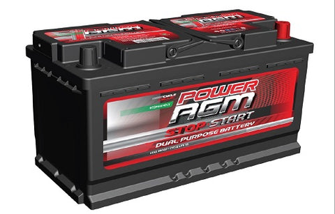 POWER AGM NPCiSS100H STOP START 2YEAR WARRANTY BATTERY