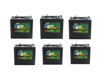 GOLFMASTER R105 DEEP CYCLE BATTERIES SET OF 6 WITH 12 MONTH WARRANTY