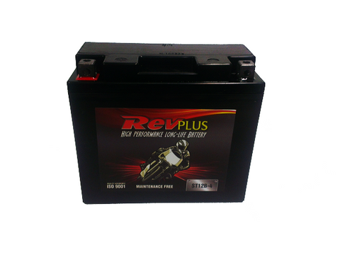 REVPLUS ST12B-4 12 MONTH WARRANTY MOTORCYCLE AGM BATTERY.