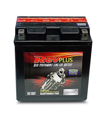 REVPLUS STX16BL-BS-PW* HEAVY DUTY 12 MONTH WARRANTY MOTORCYCLE BATTERY.