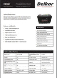 DELKOR HDC27 / D70Z / ED70 100AH PREMIUM DEEP CYCLE BATTERY